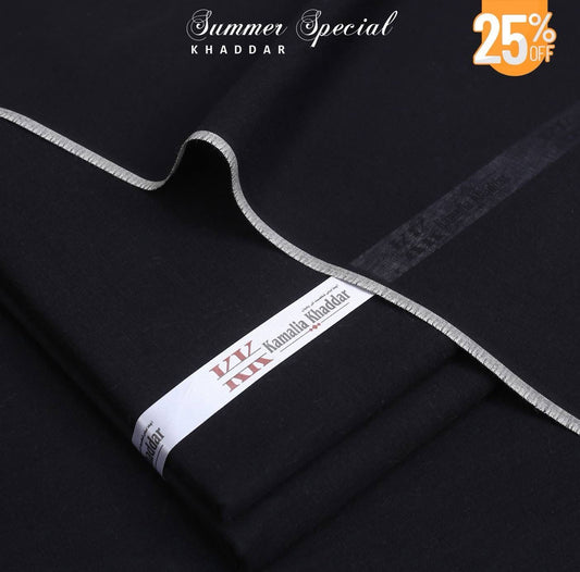 Special Kamalia Khaddar Summer Collection (Special Black)
