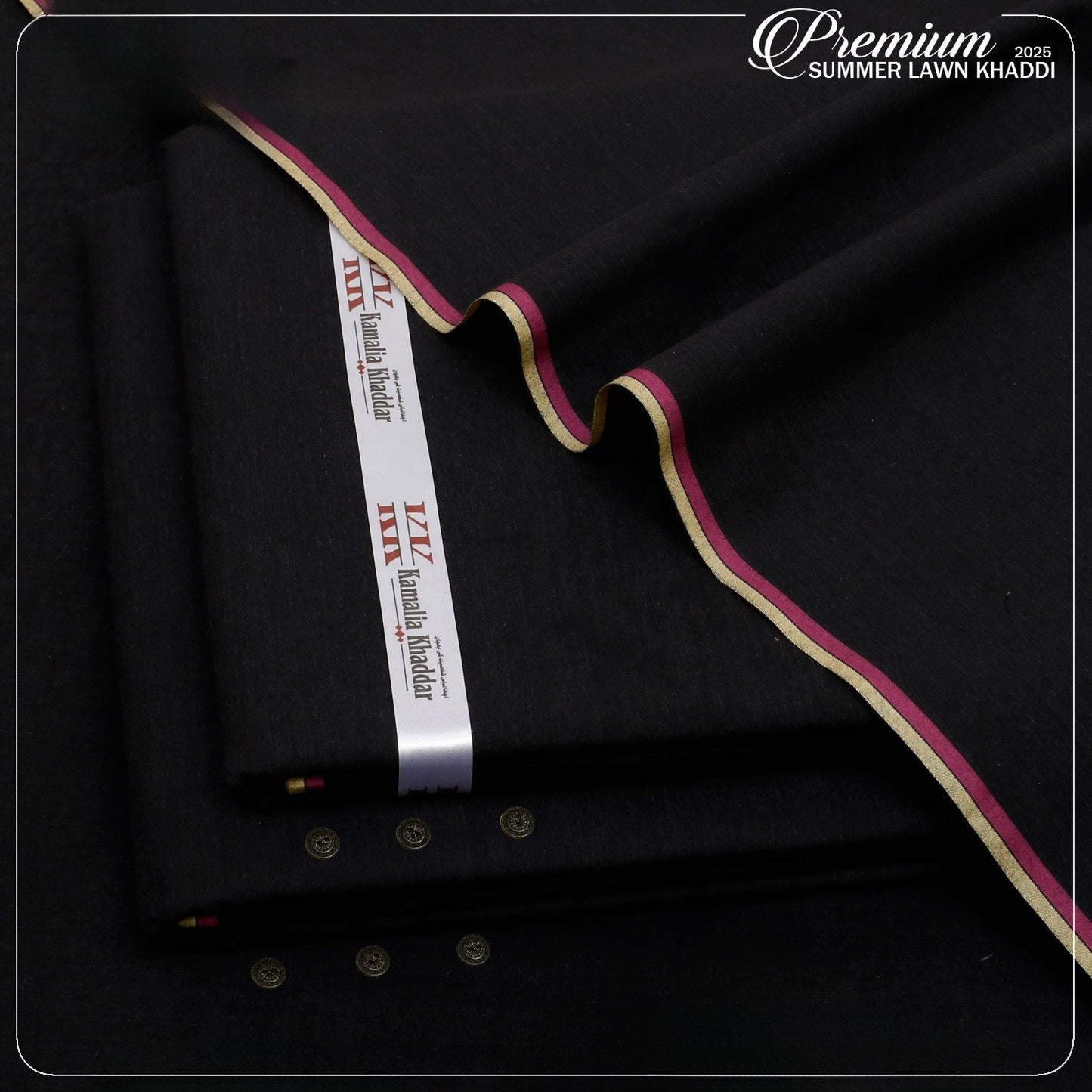 Special Kamalia Khaddar Summer Collection (Black)