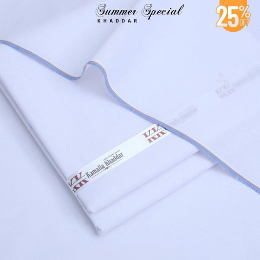 Special Kamalia Khaddar Summer Collection (White)